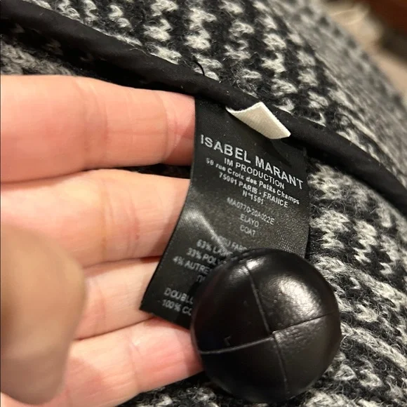 Étoile Isabel Marant Manteau Elayo Coat - Picture 3 of 9